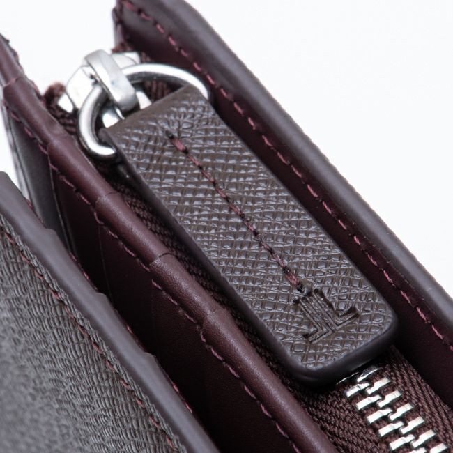 LANVIN COLLECTION couleur du vin 小銭入れ付き二つ折り財布(縦型) ブラック