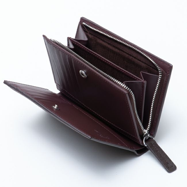 LANVIN COLLECTION couleur du vin 小銭入れ付き二つ折り財布(縦型) ブラック