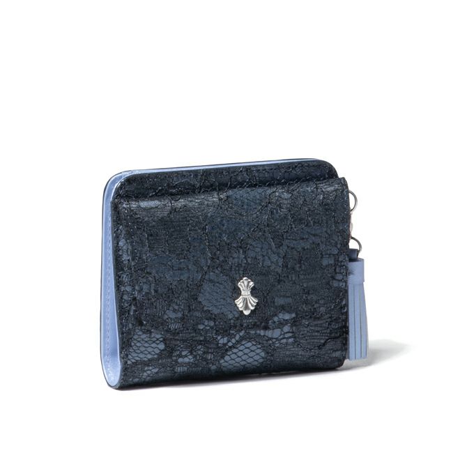 SHiME FLOWER コリーナレース BOX小銭入れ付き折り財布