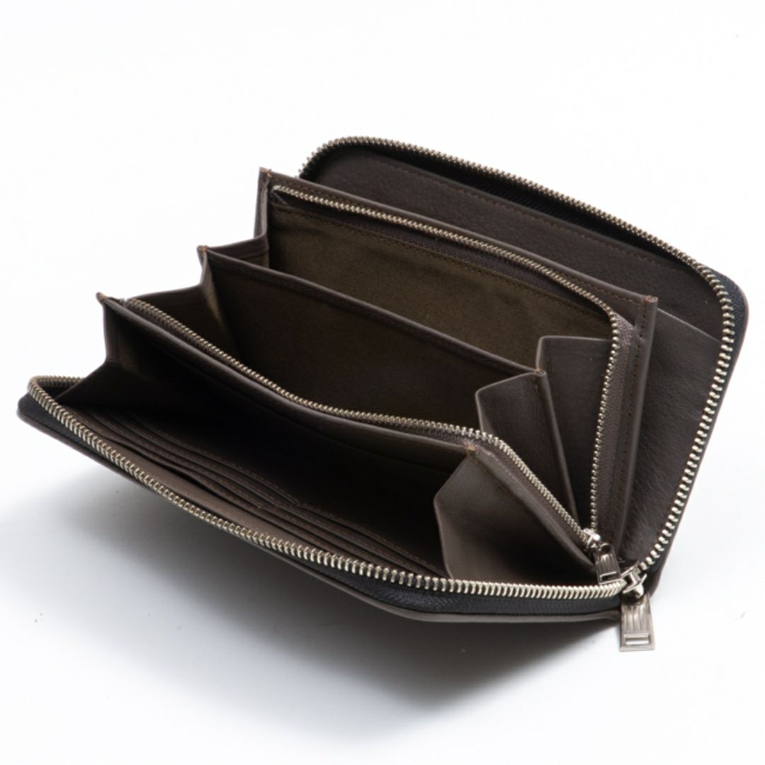 MARGARET HOWELL idea バウンドエッジ ラウンドファスナー長財布 商品
