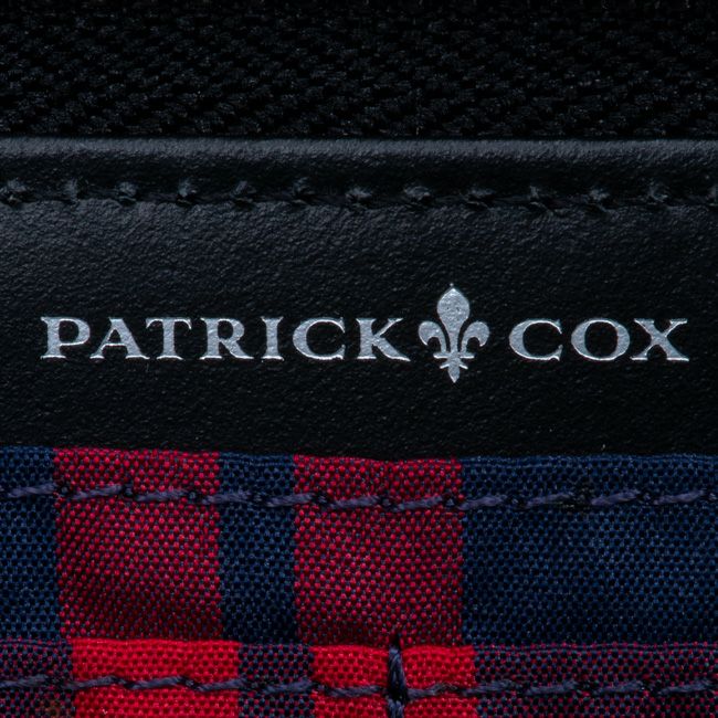 PATRICK COX エンボスレザーコンビネーション ラウンドファスナー長財布