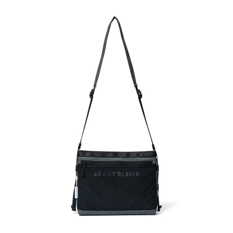BEAMS DESIGN ELASTIC MESH ショルダーバッグ【BMMH0BS1】 グレー