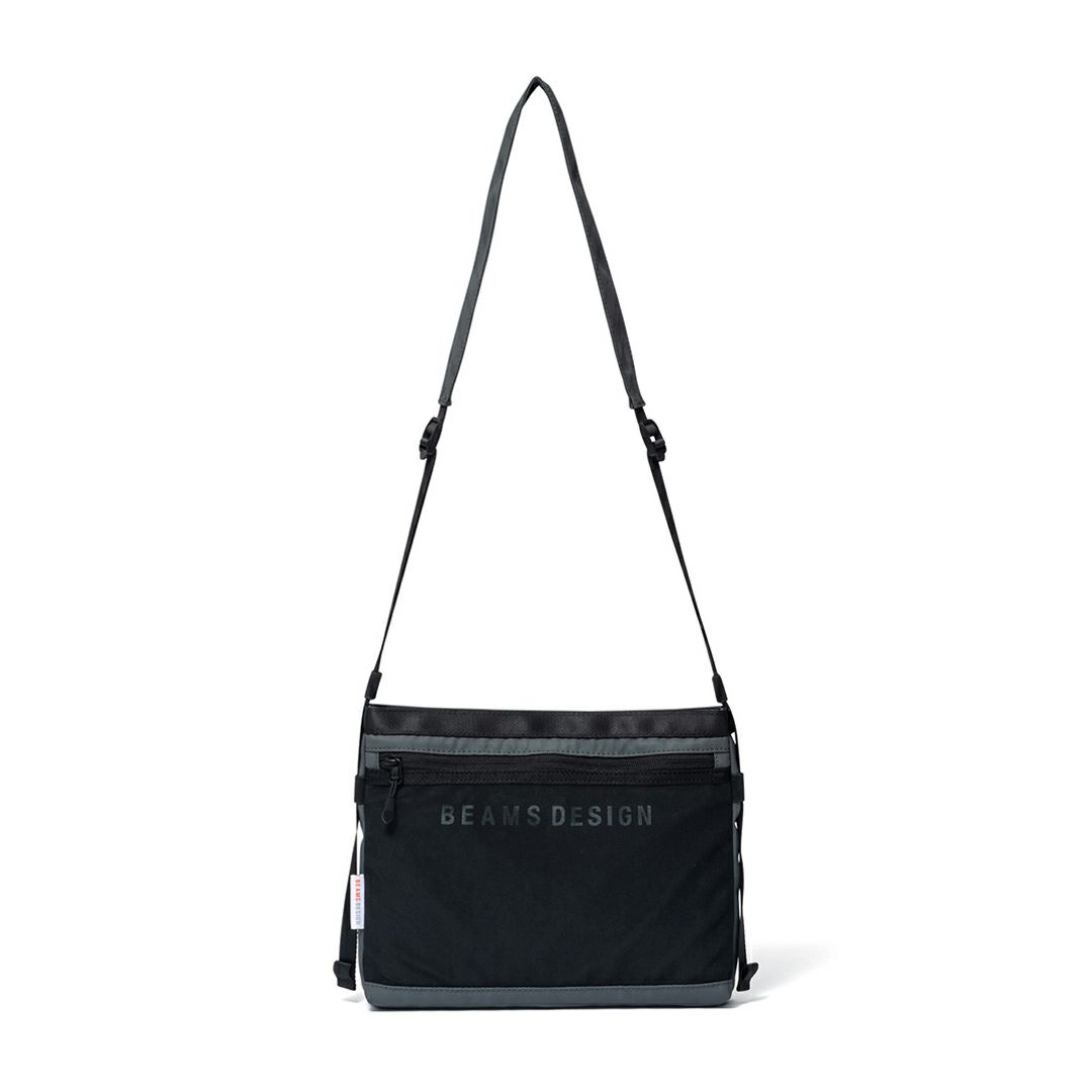 BEAMS DESIGN ELASTIC MESH ショルダーバッグ【BMMH0BS1】 グレー