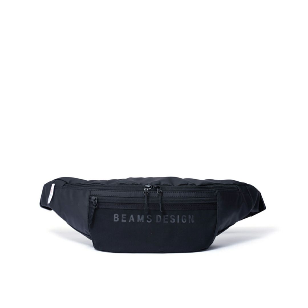 BEAMS DESIGN ELASTIC MESH ボディバッグ【BMMH0BS2】 ブラック