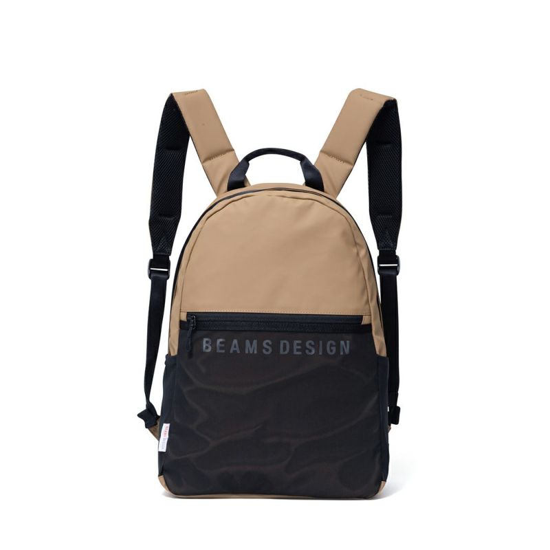 BEAMS DESIGN ELASTIC MESH バックパック【BMMH0BR1】 サンドベージュ