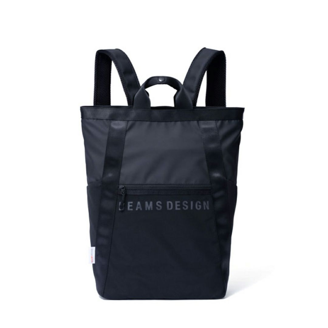 BEAMS DESIGN ELASTIC MESH 2WAYバックパック【BMMH0BR2】 ブラック