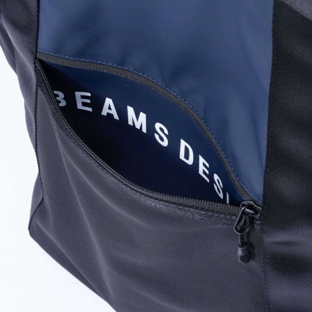 BEAMS DESIGN ELASTIC MESH 2WAYバックパック【BMMH0BR2】 ネイビー