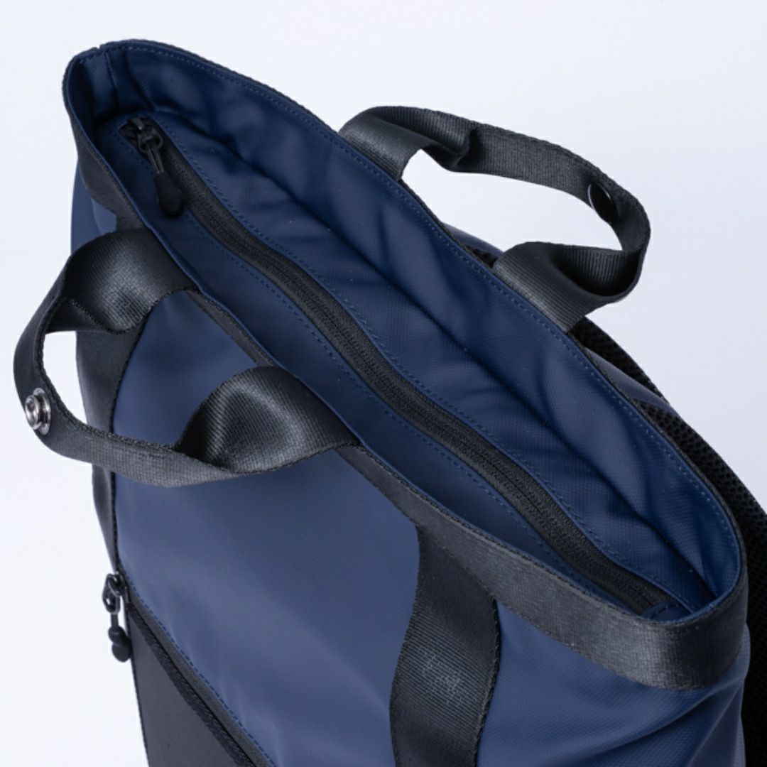 BEAMS DESIGN ELASTIC MESH 2WAYバックパック【BMMH0BR2】 ネイビー