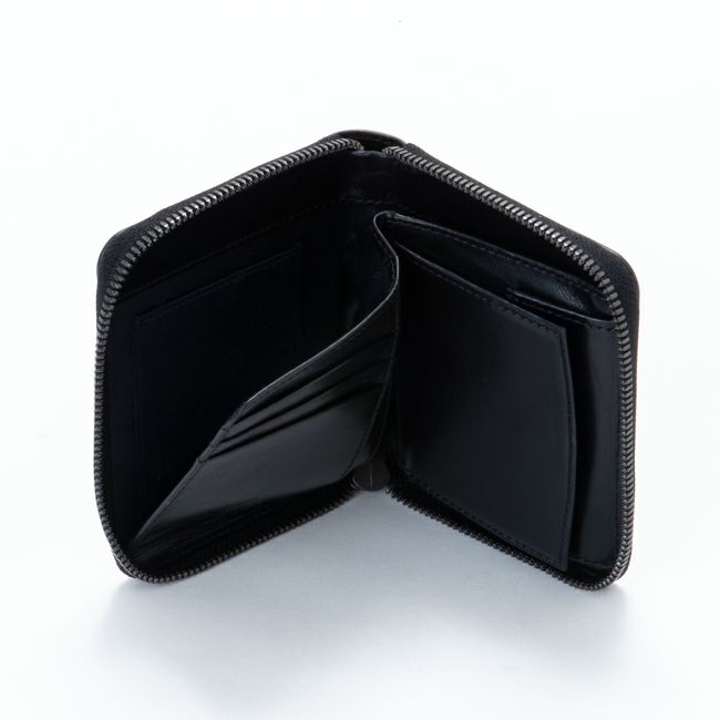 Dubeige ADVAN LEATHER ラウンドファスナー縦型折り財布 グリーン