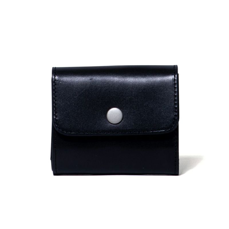 MARGARET HOWELL idea スナップ 三つ折り財布 ブラック