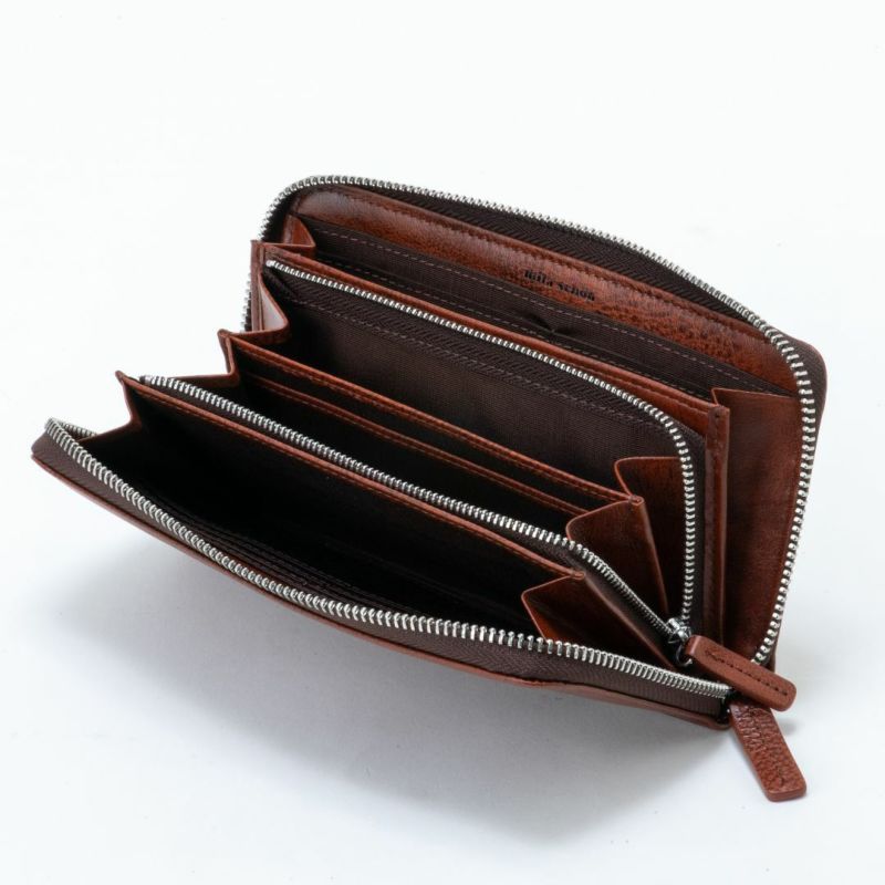 mila schon SHADOW SMOOTH ラウンドファスナー長財布 ブラウン