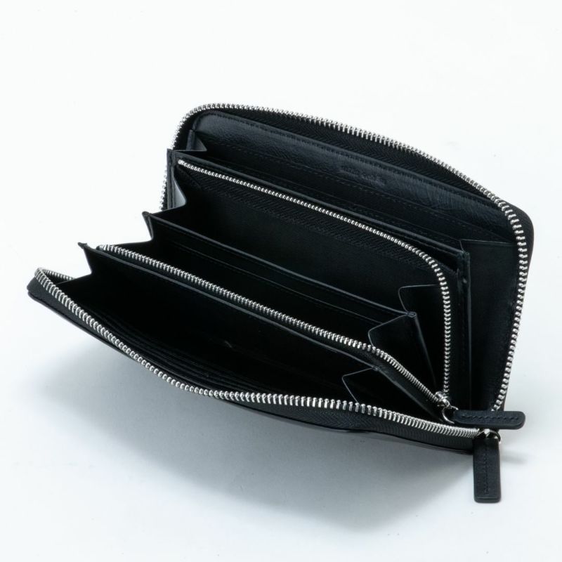 mila schon SHADOW SMOOTH ラウンドファスナー長財布 ブラック