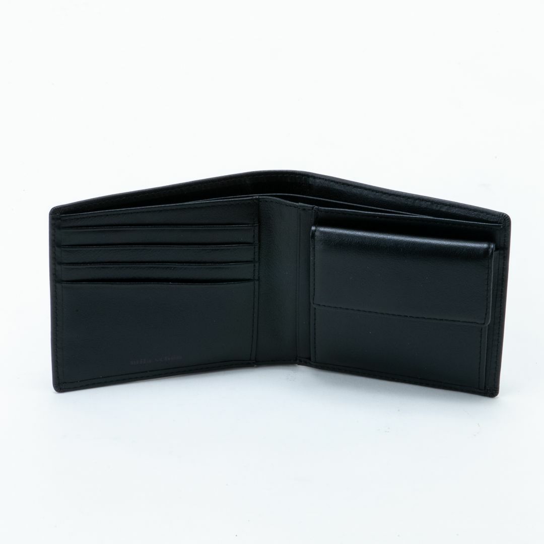 mila schon SHADOW SMOOTH 小銭入れ付き折り財布 ブラック
