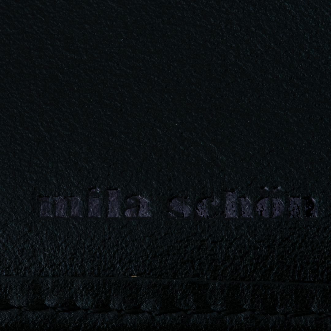 mila schon SHADOW SMOOTH 小銭入れ付き折り財布 ブラック