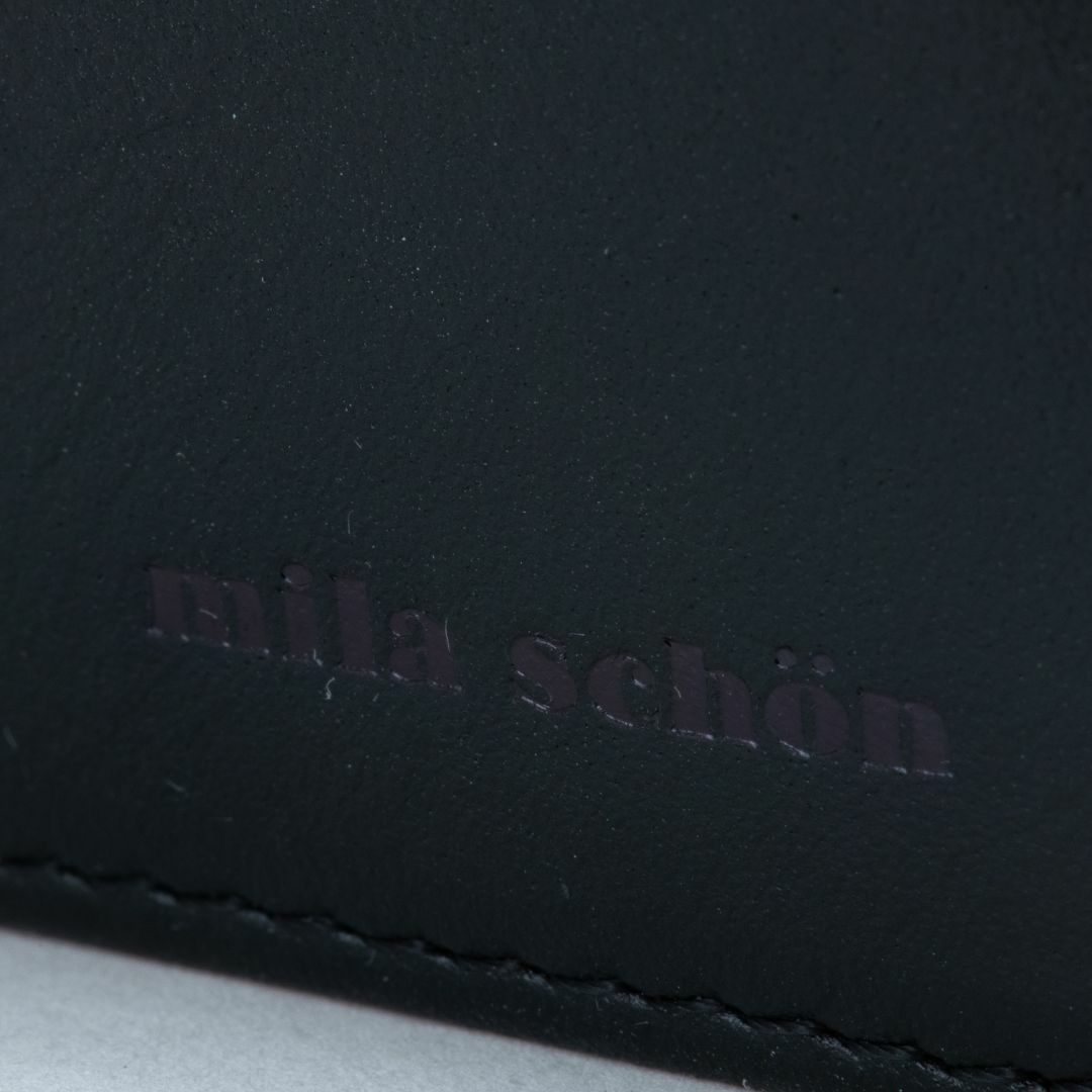 mila schon SHADOW SMOOTH 小銭入れ付き折り財布 ブラック