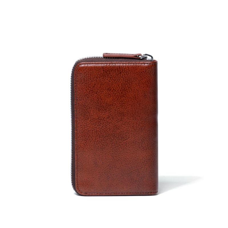 mila schon SHADOW SMOOTH ラウンドファスナー折り財布(縦型) ブラウン