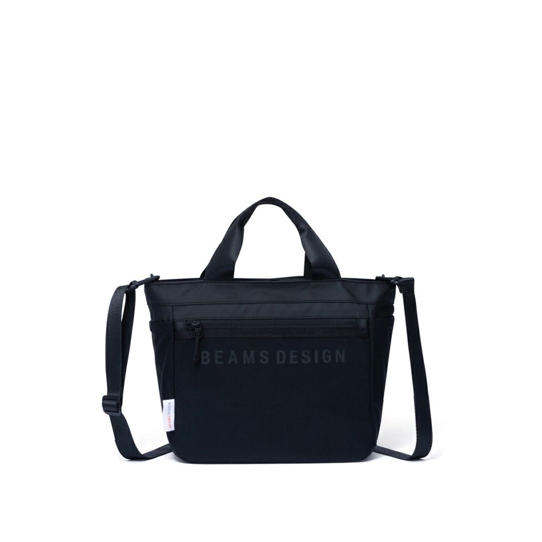 BEAMS DESIGN ELASTIC MESH 2WAYトートバッグ ブラック