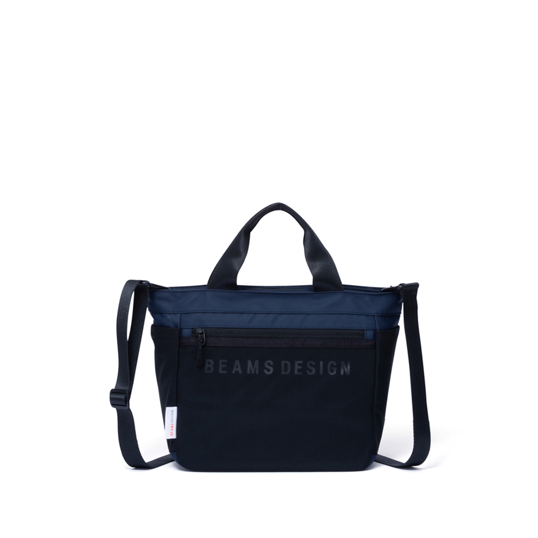 BEAMS DESIGN ELASTIC MESH 2WAYトートバッグ ブラック