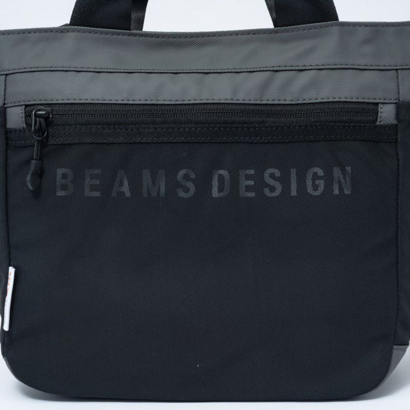 BEAMS DESIGN ELASTIC MESH 2WAYトートバッグ グレー