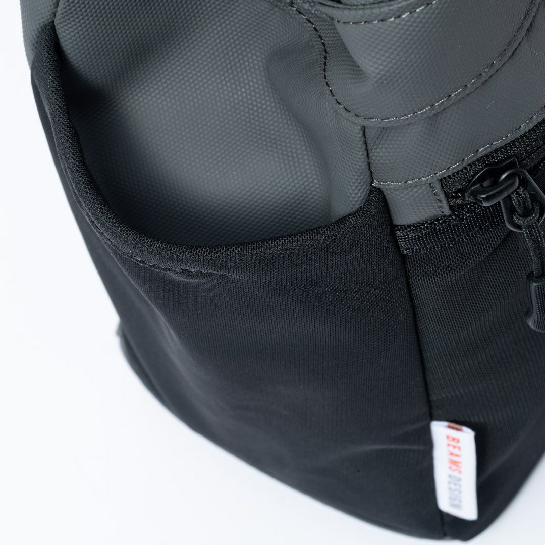 BEAMS DESIGN ELASTIC MESH 2WAYトートバッグ グレー