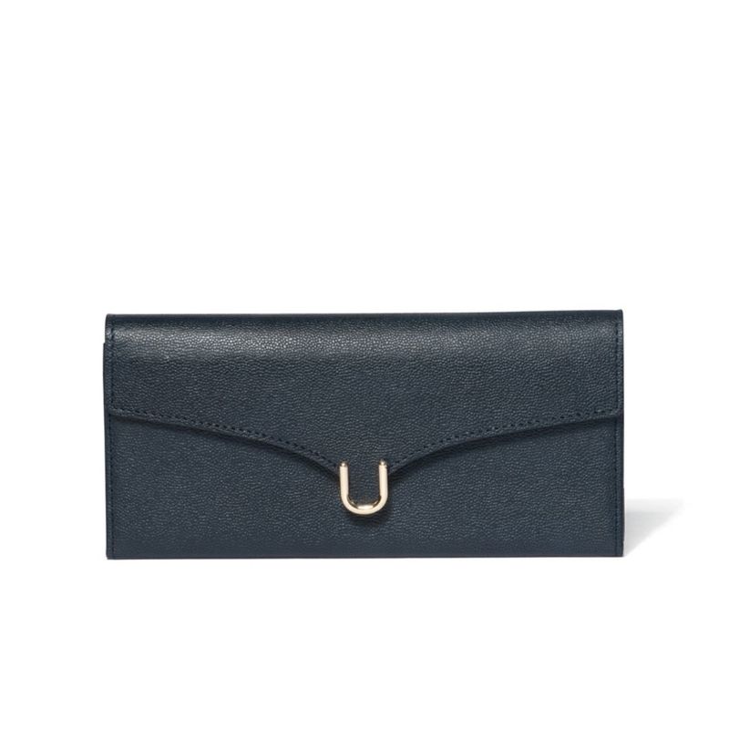 U by ungaro オデット 薄マチ長財布 ネイビー