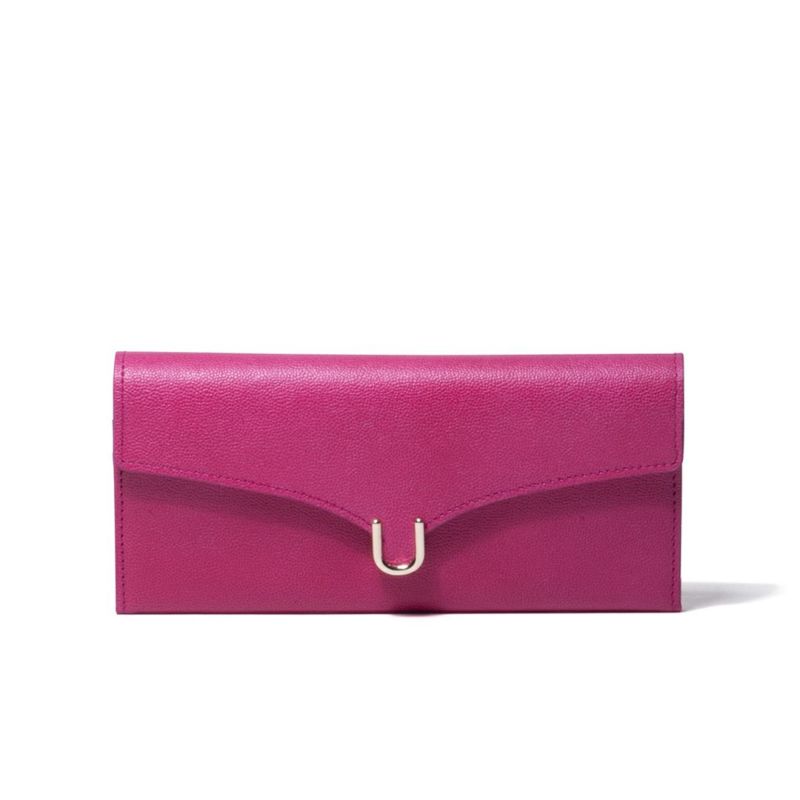U by ungaro オデット 薄マチ長財布 ピンク