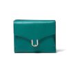 U by ungaro オデット BOX折り財布 グリーン