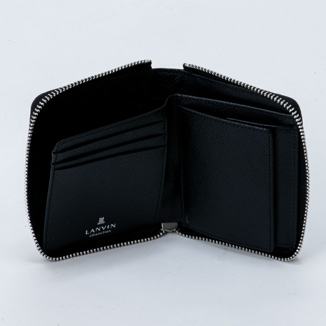 LANVIN COLLECTION RHEIN 小銭入れ付きラウンドファスナー二つ折り財布 