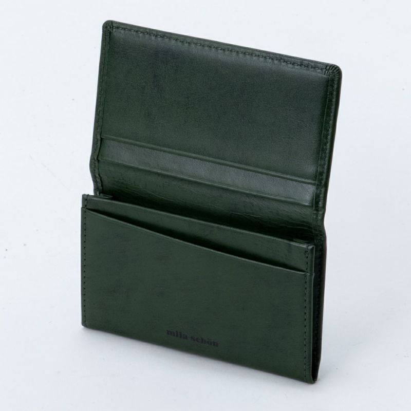 mila schon SHADOW SMOOTH 名刺入れ グリーン
