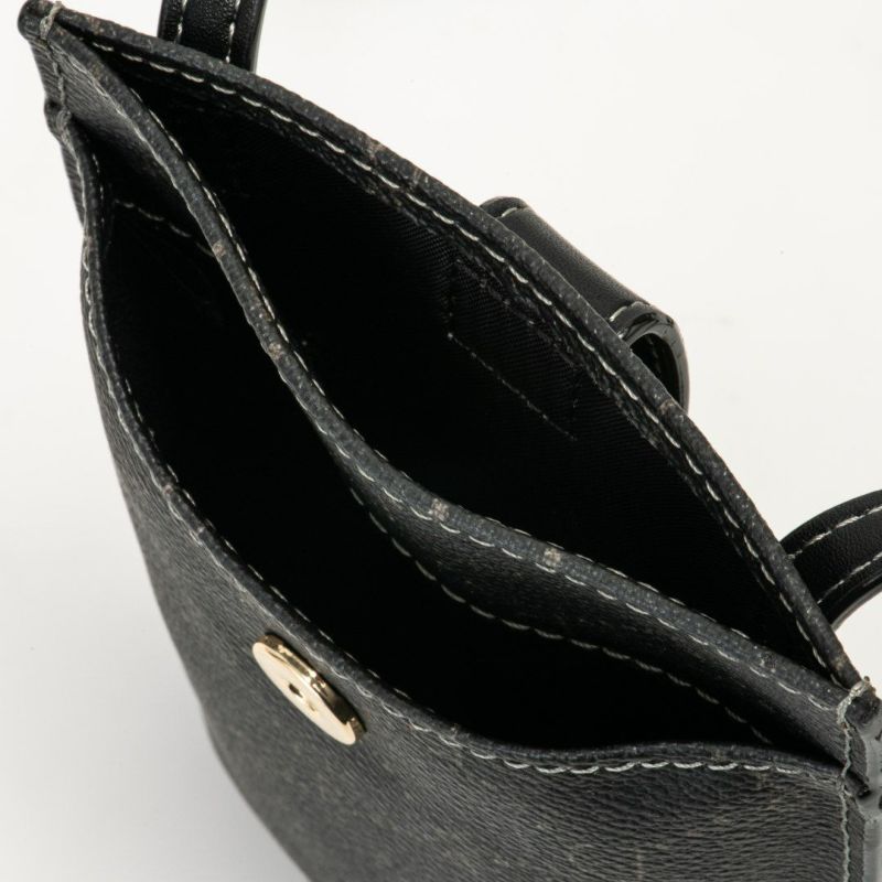 PINKY&DIANNE フラワーペイント スマホショルダー ブラック