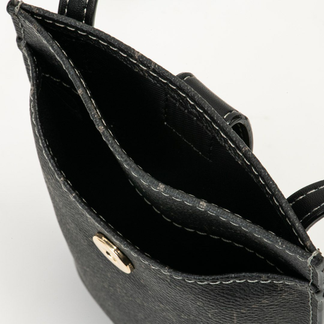 PINKY&DIANNE フラワーペイント スマホショルダー ブラック