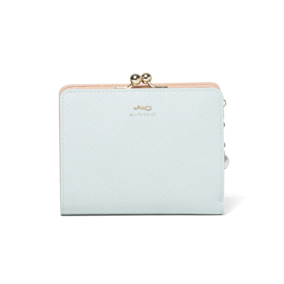 JILL STUART グローリア 口金折り財布 アイスブルー