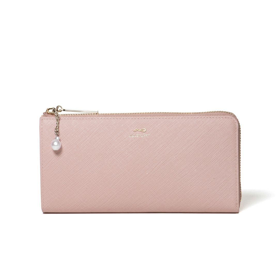 JILL STUART グローリア L字ファスナー長財布 ピンク