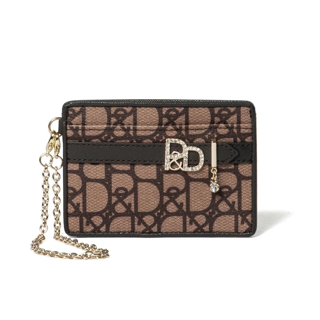 PINKY&DIANNE パドロック パスケース チョコ