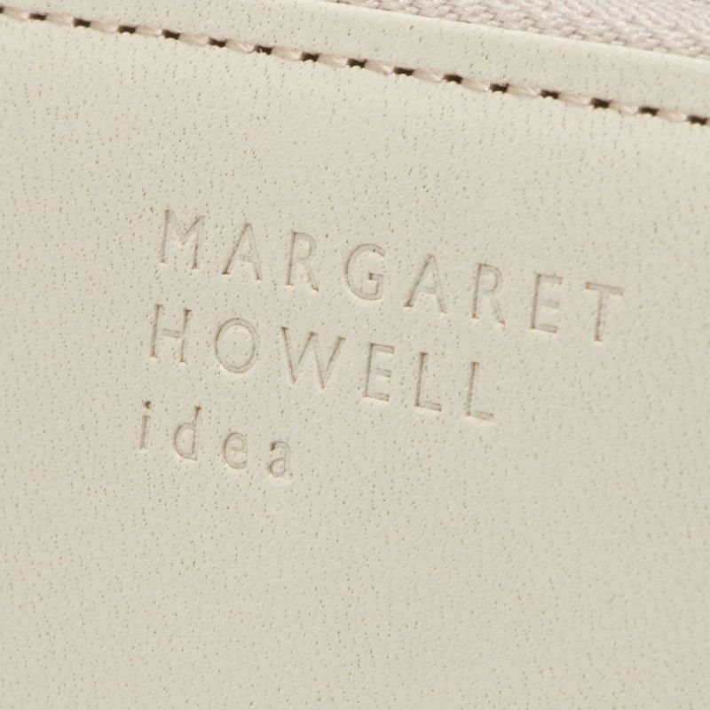 MARGARET HOWELL idea ラウ ラウンドファスナー長財布 オフホワイト