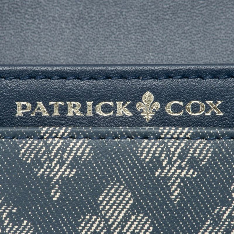 PATRICK COX デニムプリント 長財布