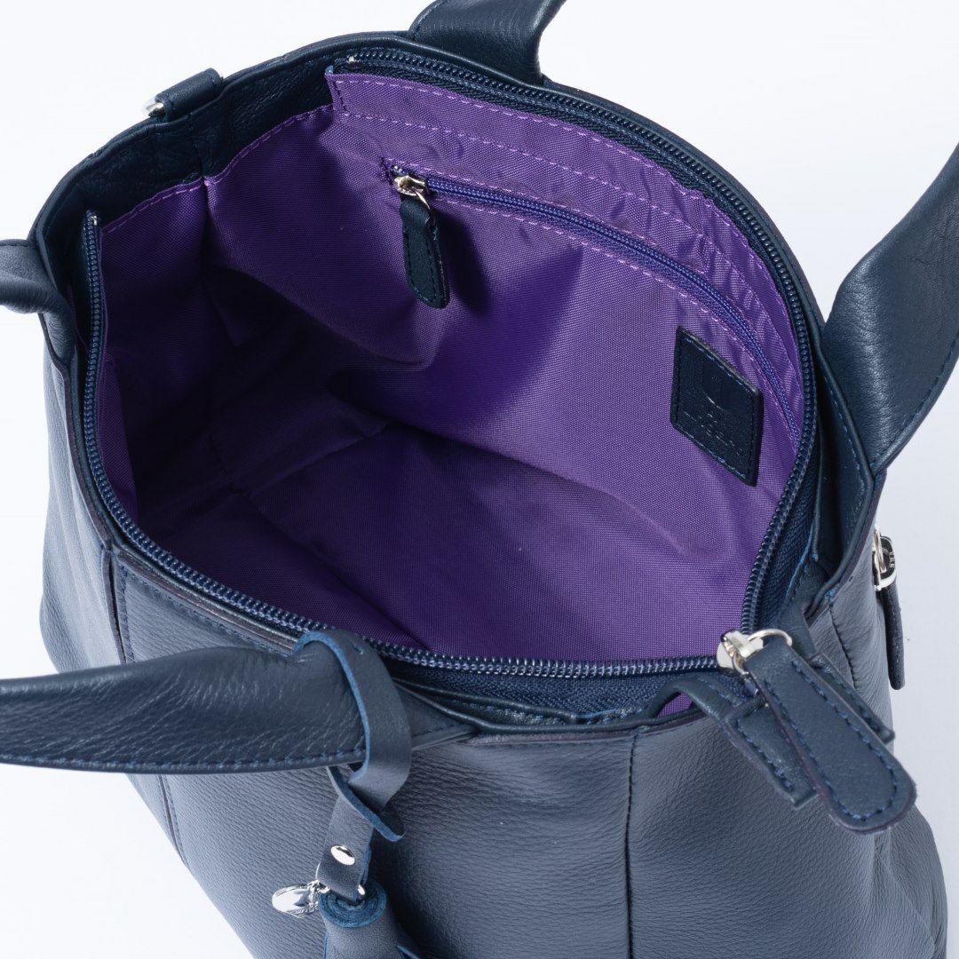  U by ungaro ヴェール 2WAYトート ネイビー