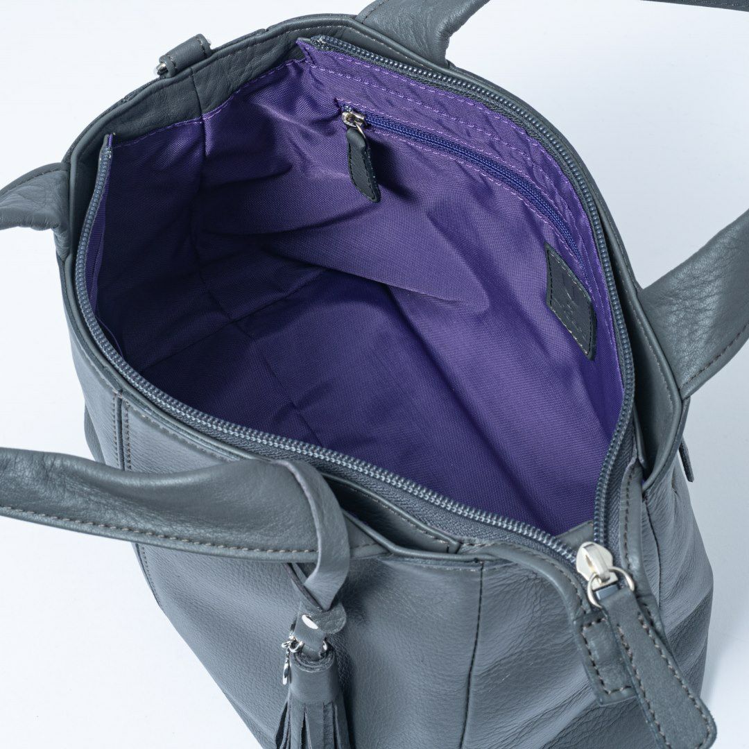  U by ungaro ヴェール 2WAYトート グレー