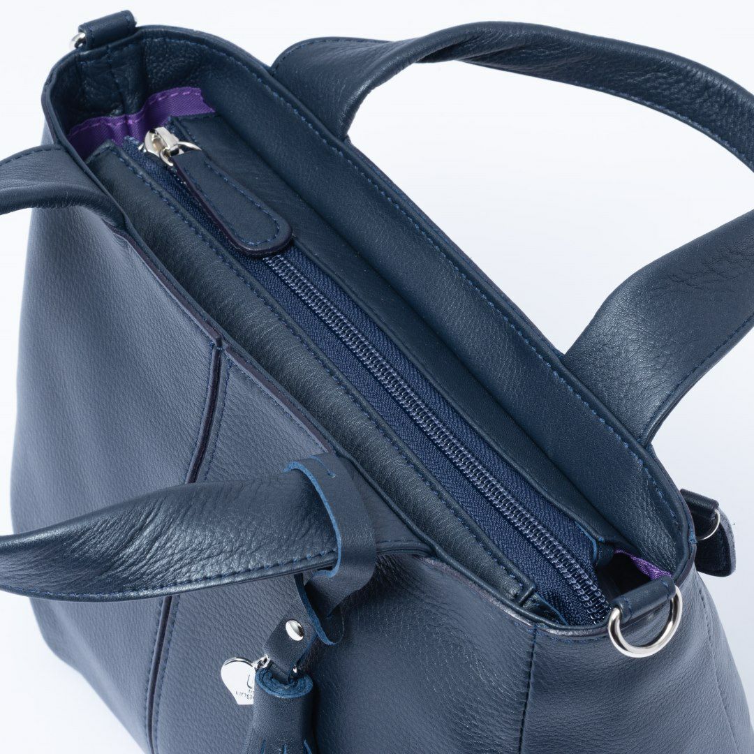  U by ungaro ヴェール 2WAYトート ネイビー