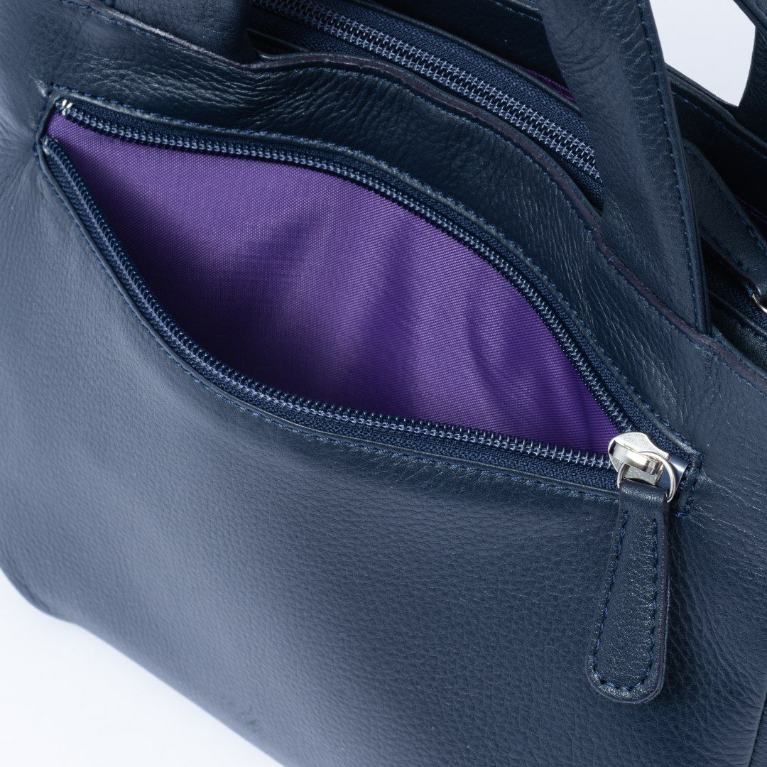  U by ungaro ヴェール 2WAYトート ネイビー