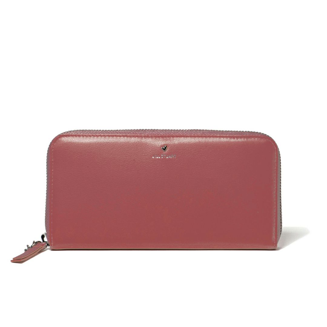 JILL STUART エンジェル ラウンドファスナー長財布 ローズピンク