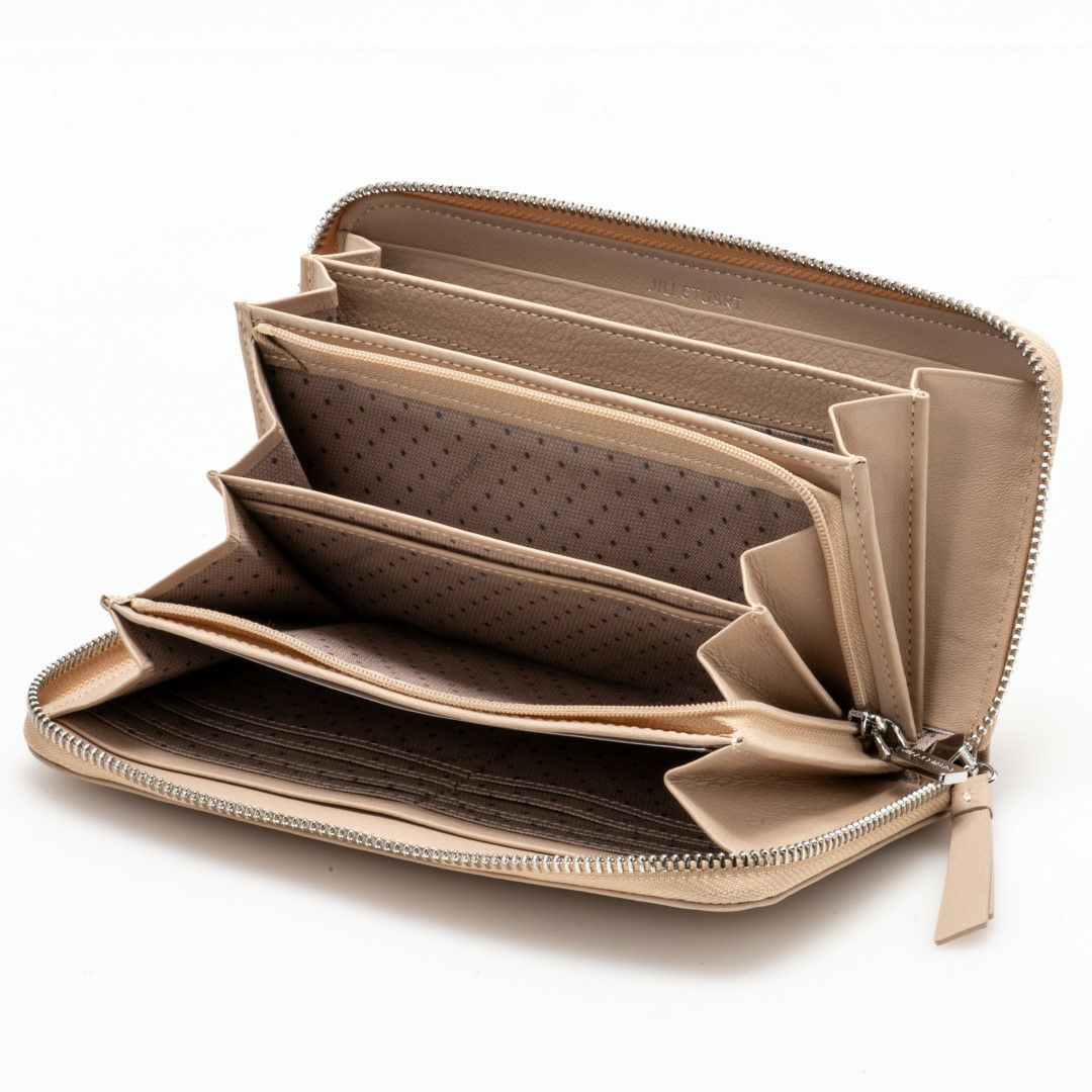 JILL STUART エンジェル ラウンドファスナー長財布 ベージュ