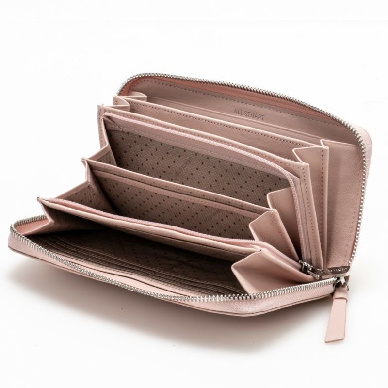 JILL STUART エンジェル ラウンドファスナー長財布 ピンク