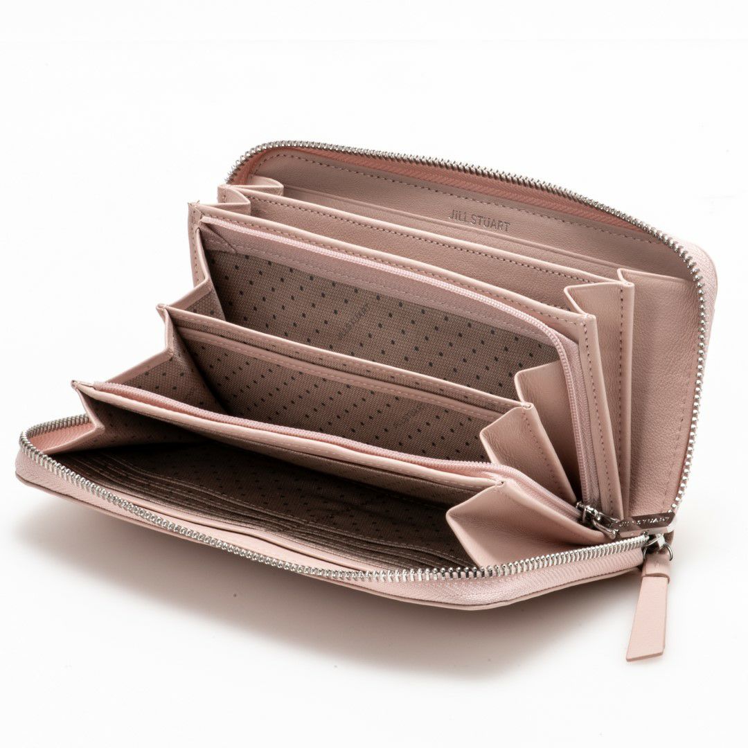 JILL STUART エンジェル ラウンドファスナー長財布 ピンク