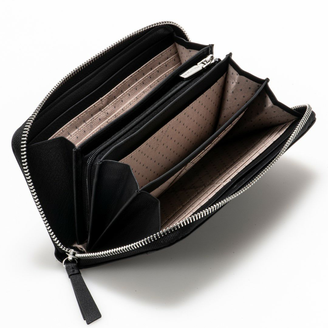 JILL STUART エンジェル ラウンドファスナー長財布 ブラック