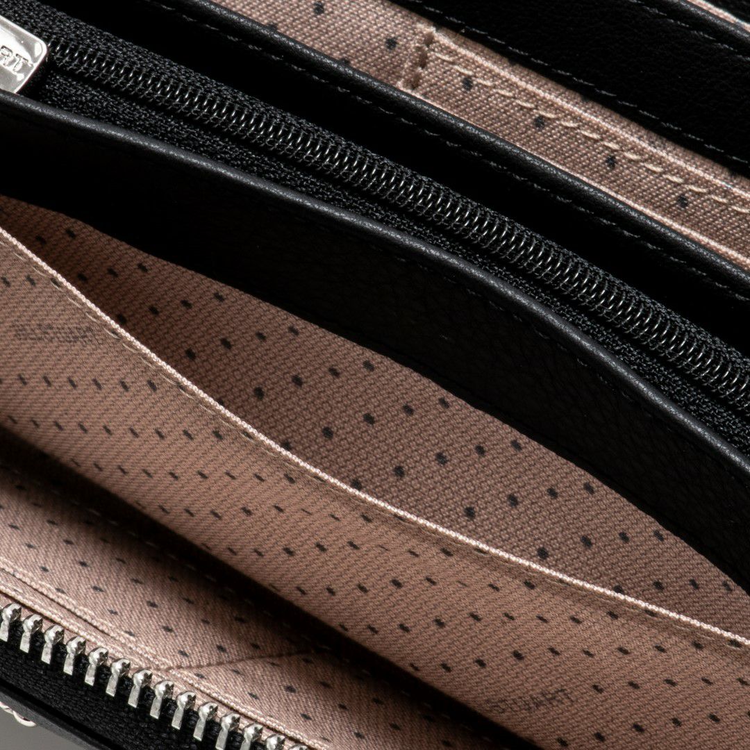 JILL STUART エンジェル ラウンドファスナー長財布 ブラック