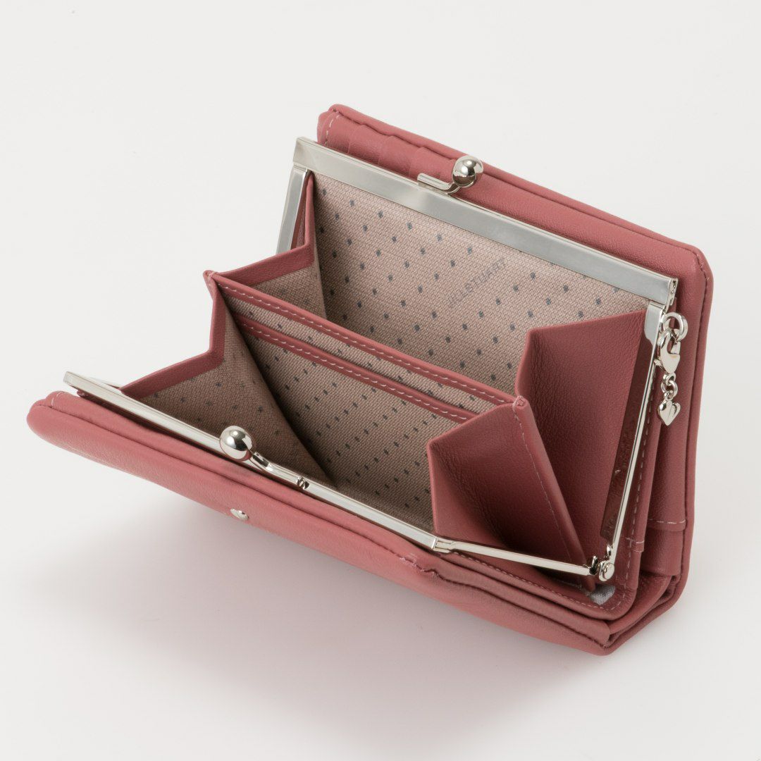 JILL STUART エンジェル 口金折り財布 ローズピンク