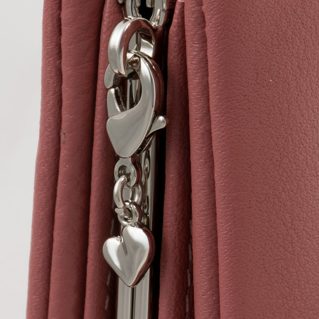 JILL STUART エンジェル 口金折り財布 ローズピンク