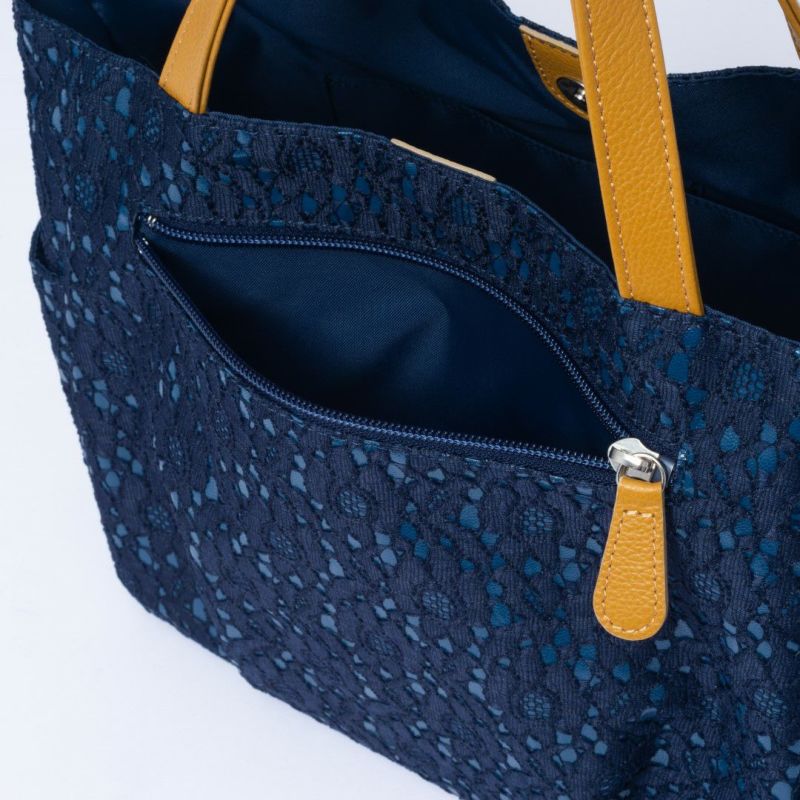 パープル エナメル ハンドバッグ SHiME FLOWER マルゴーレース ハンド 商品|THE BAGMANIA