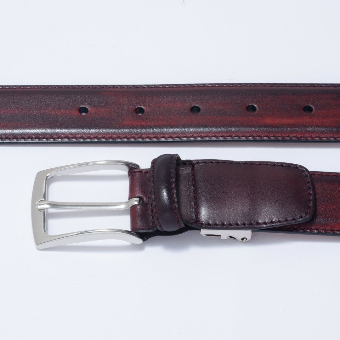 MAGNANNI 32mmハンドペイントレザーベルト【MGMB3002】